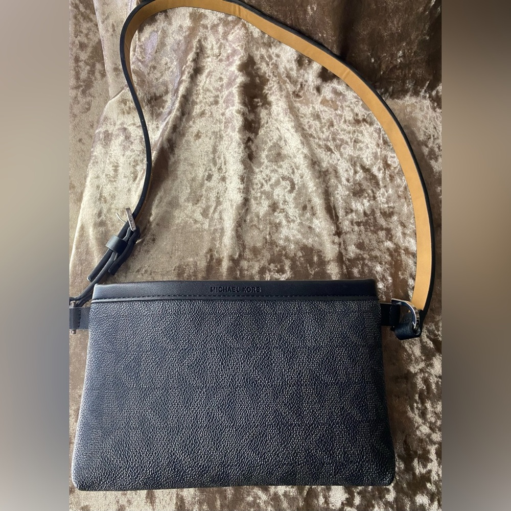 Michael Kors Black Leather Shoulder Bag